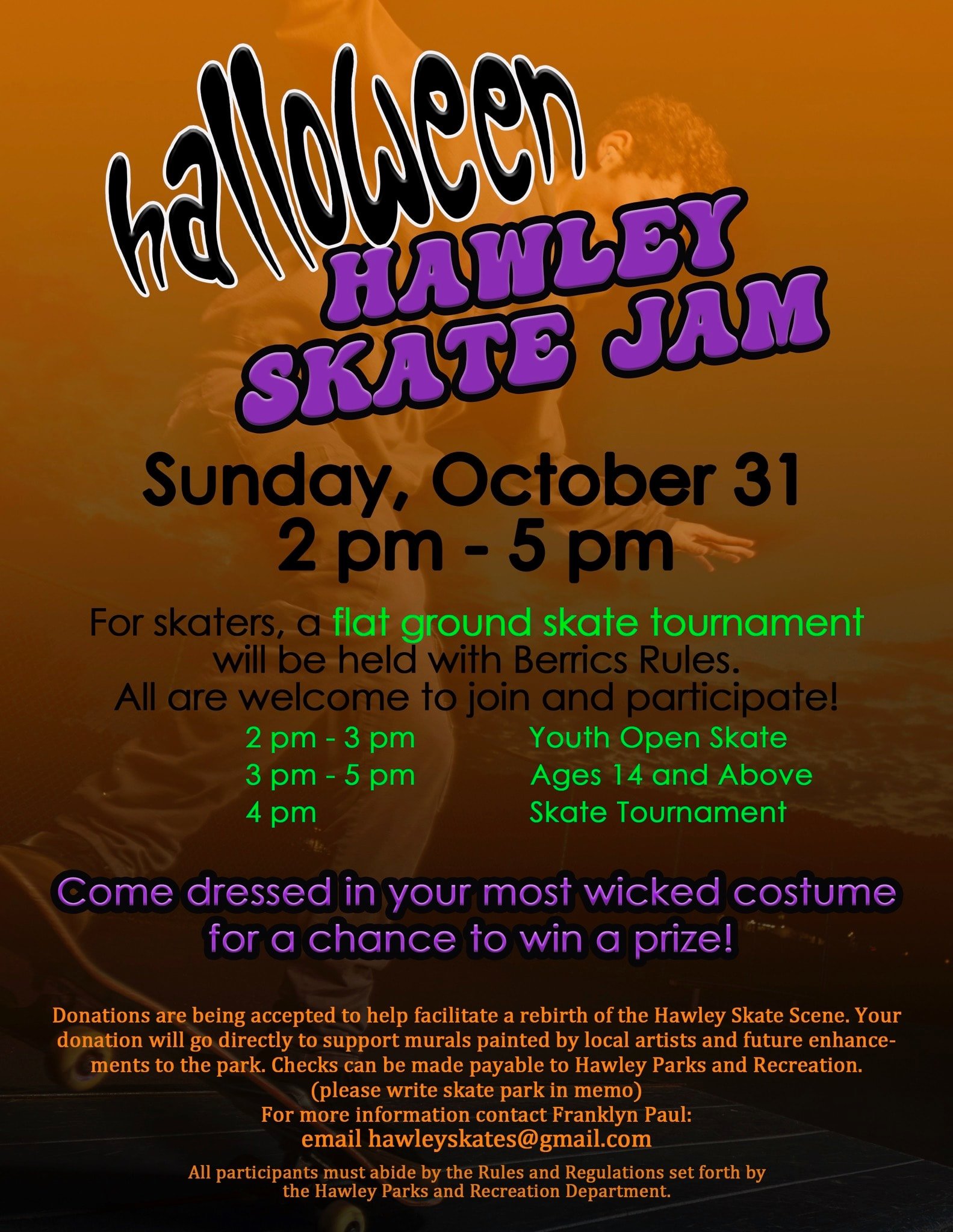 Halloween Hawley Skate Jam